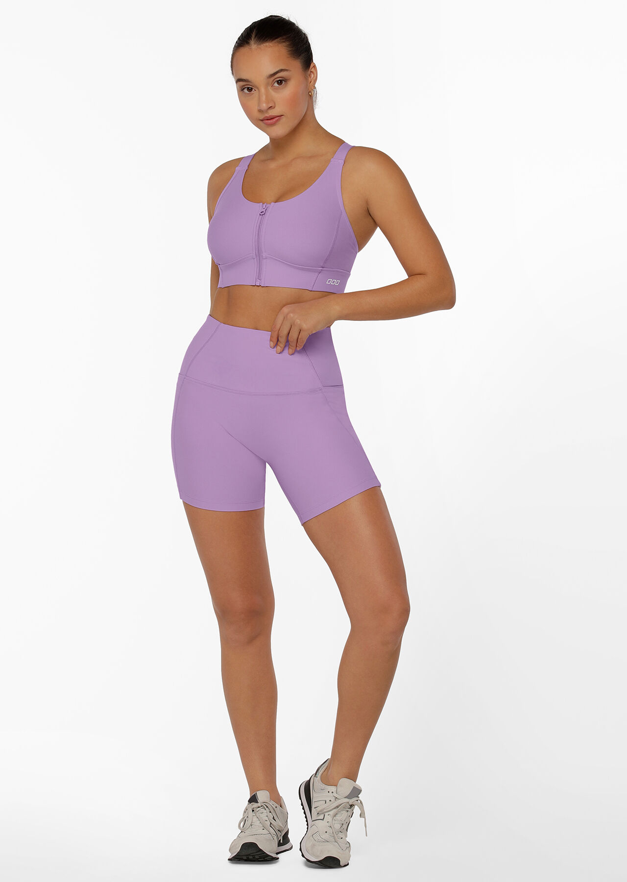 Purple clearance biker shorts