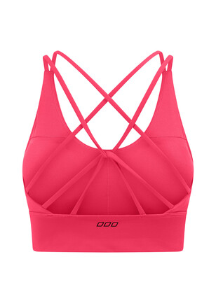 Inspire Crop - Neon Pink  The Perfect Twist Front Sports Bra