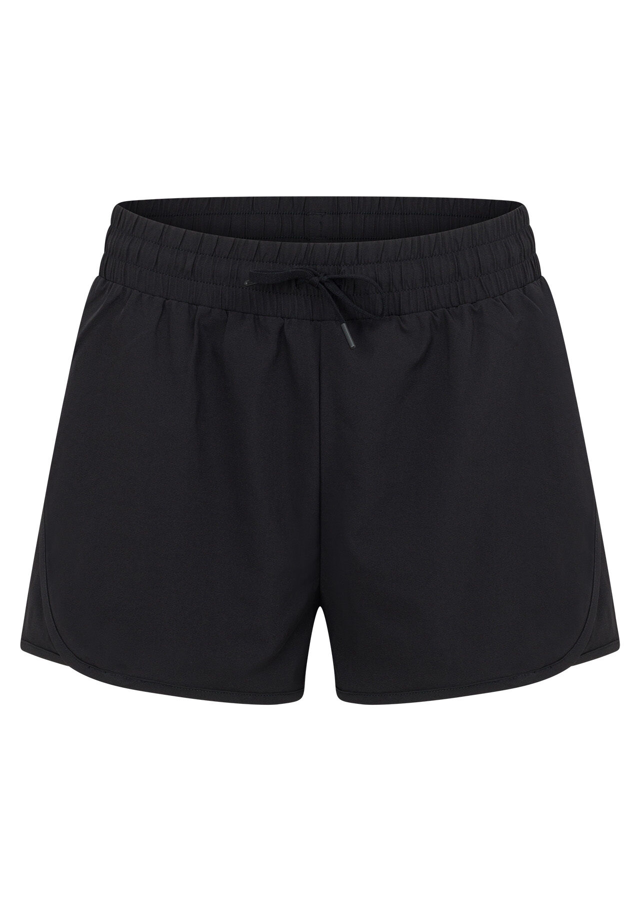 White sale black shorts