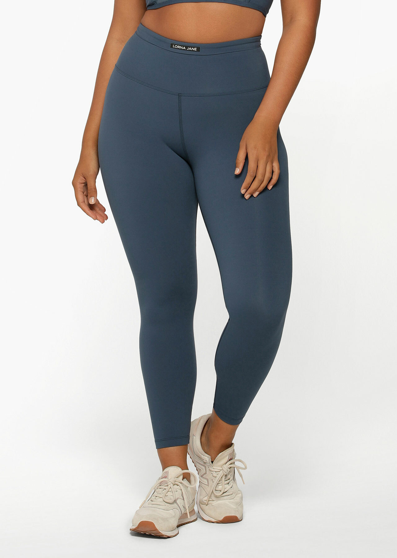 Mesh Phone Pocket Ankle Biter Leggings | Blue | Lorna Jane SG