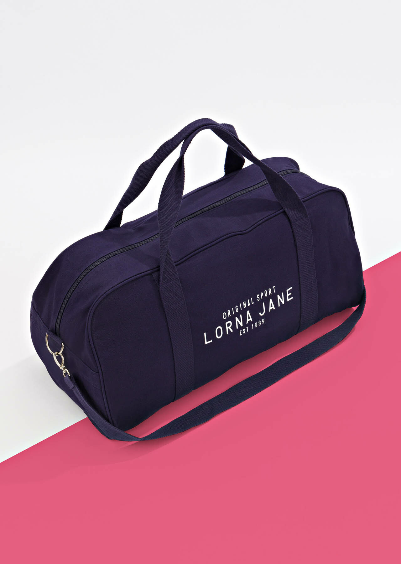 Original Sport Canvas Duffle Bag Blue Lorna Jane Sg 