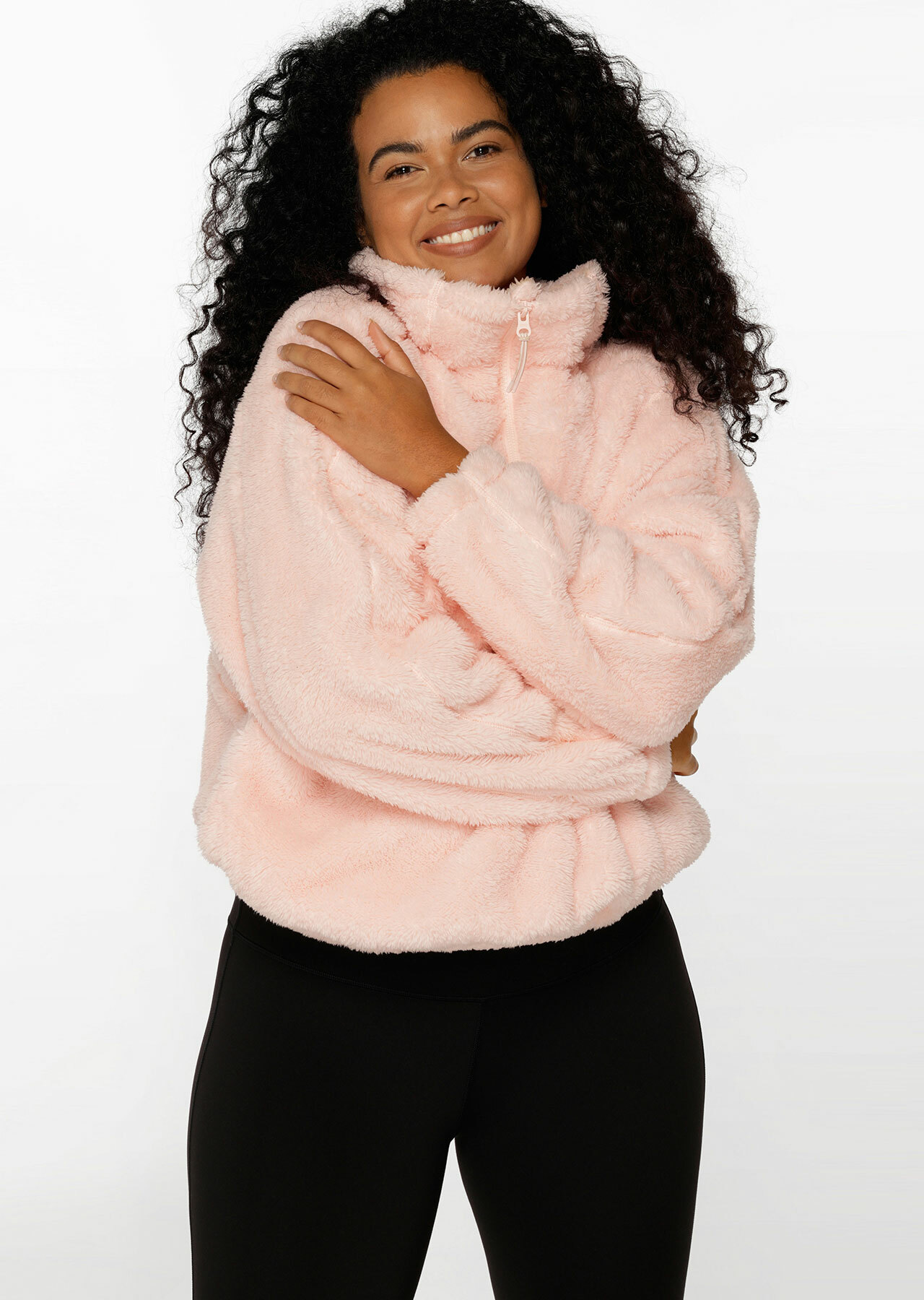 Cropped hotsell teddy pullover